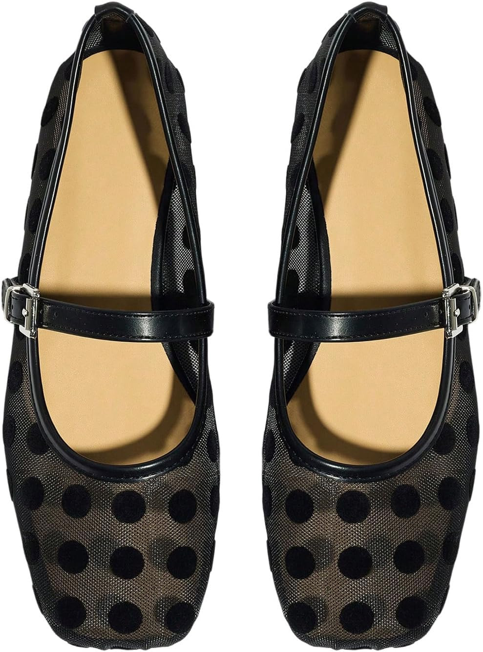 Milumia Summer Leopard Mesh Ballet Flats for Women Comfortable Dressy Work | Amazon (US)