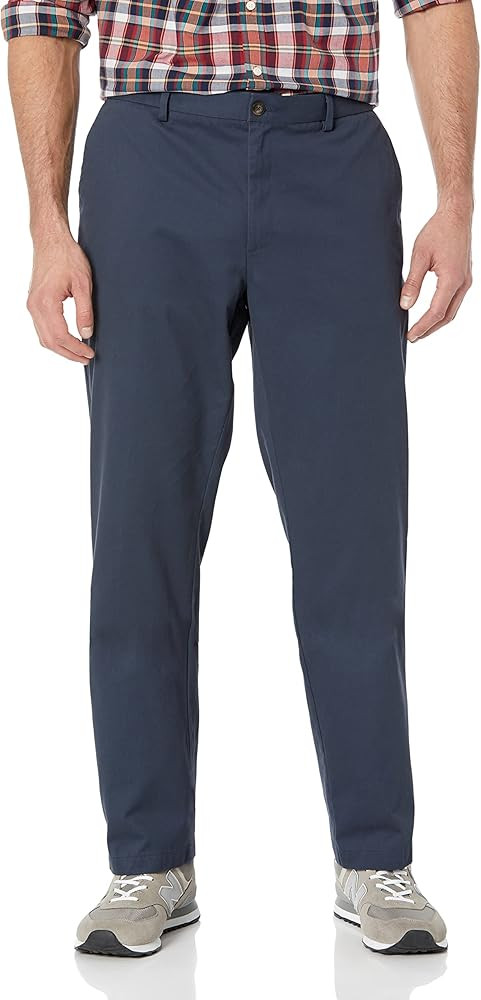 Amazon Essentials Men's Straight-Fit Wrinkle-Resistant Flat-Front Chino Pant | Amazon (US)