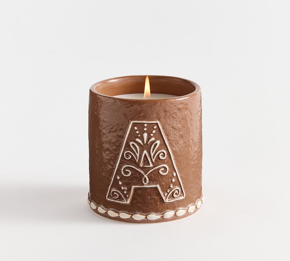 Gingerbread Alphabet Candle | Pottery Barn (US)