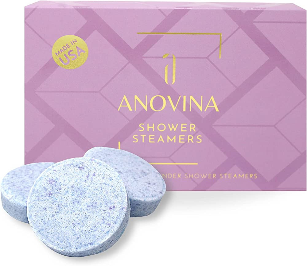 Anovina 6XL Lavender Shower Steamers Gift Box - Made in USA - Relaxation Christmas Gifts for Wome... | Amazon (US)