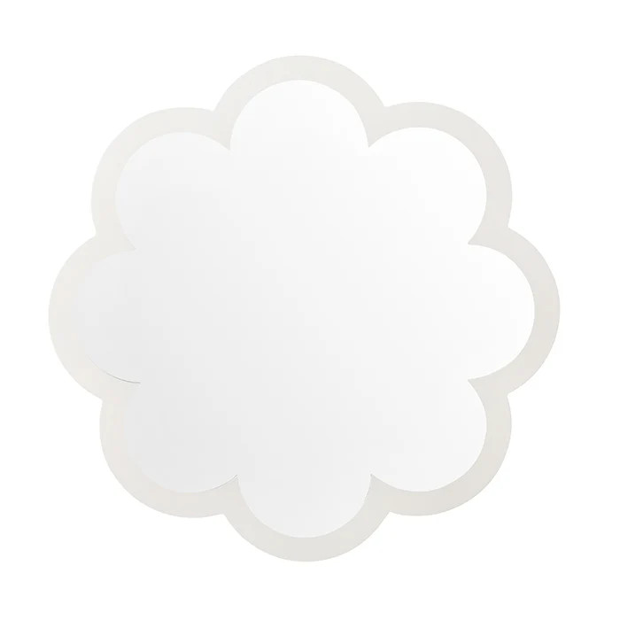 Poppy Scalloped Mirror in White | Caitlin Wilson | Caitlin Wilson Design
