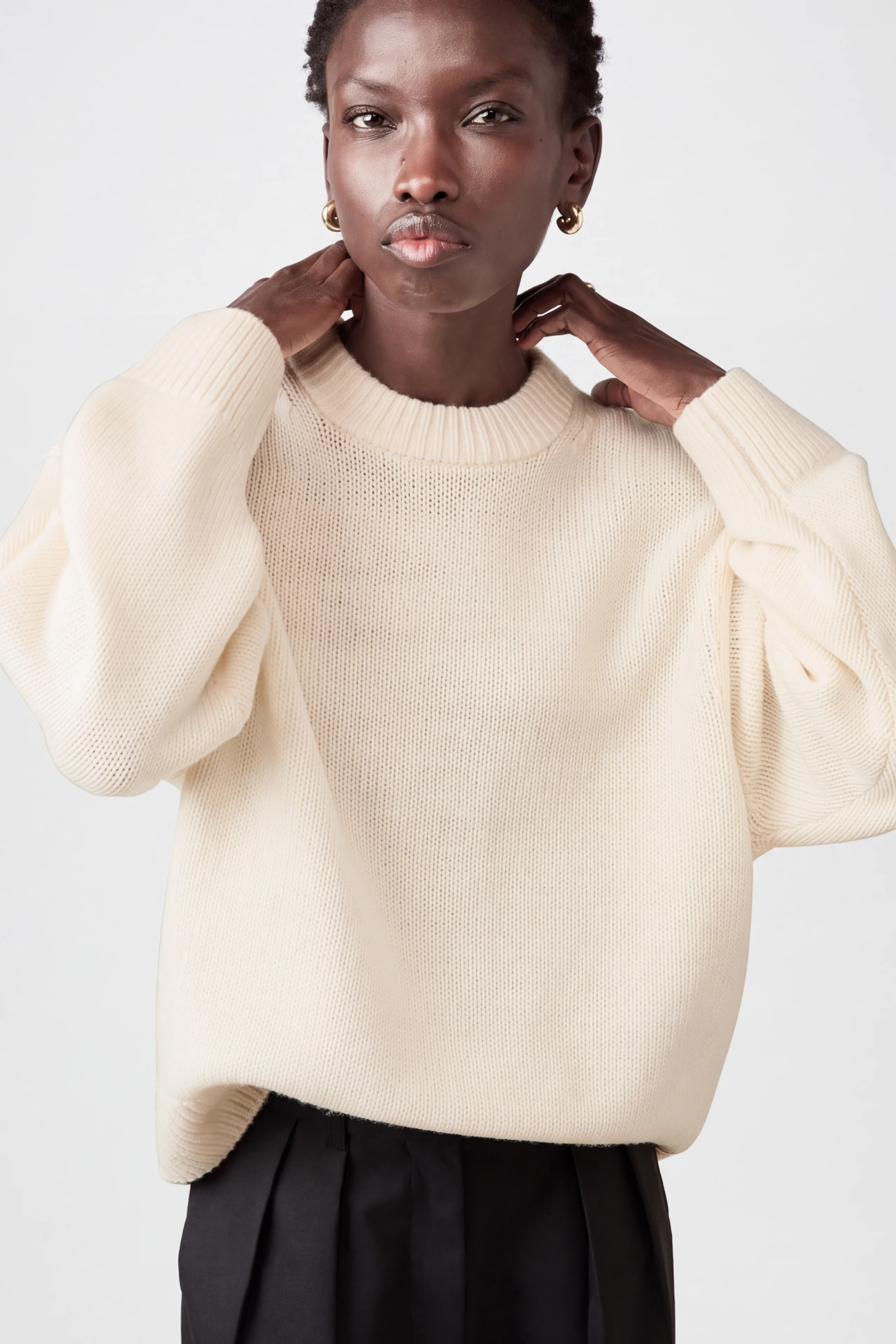 The Cashmere Signature Crew in Cream | Sold Out NYC