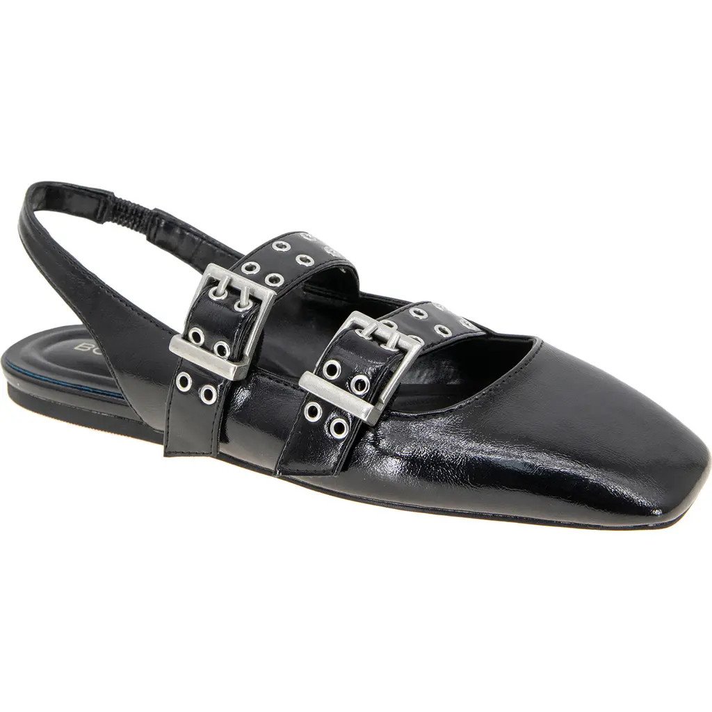 bcbg Hendo Slingback Flat in Black at Nordstrom, Size 5.5 | Nordstrom