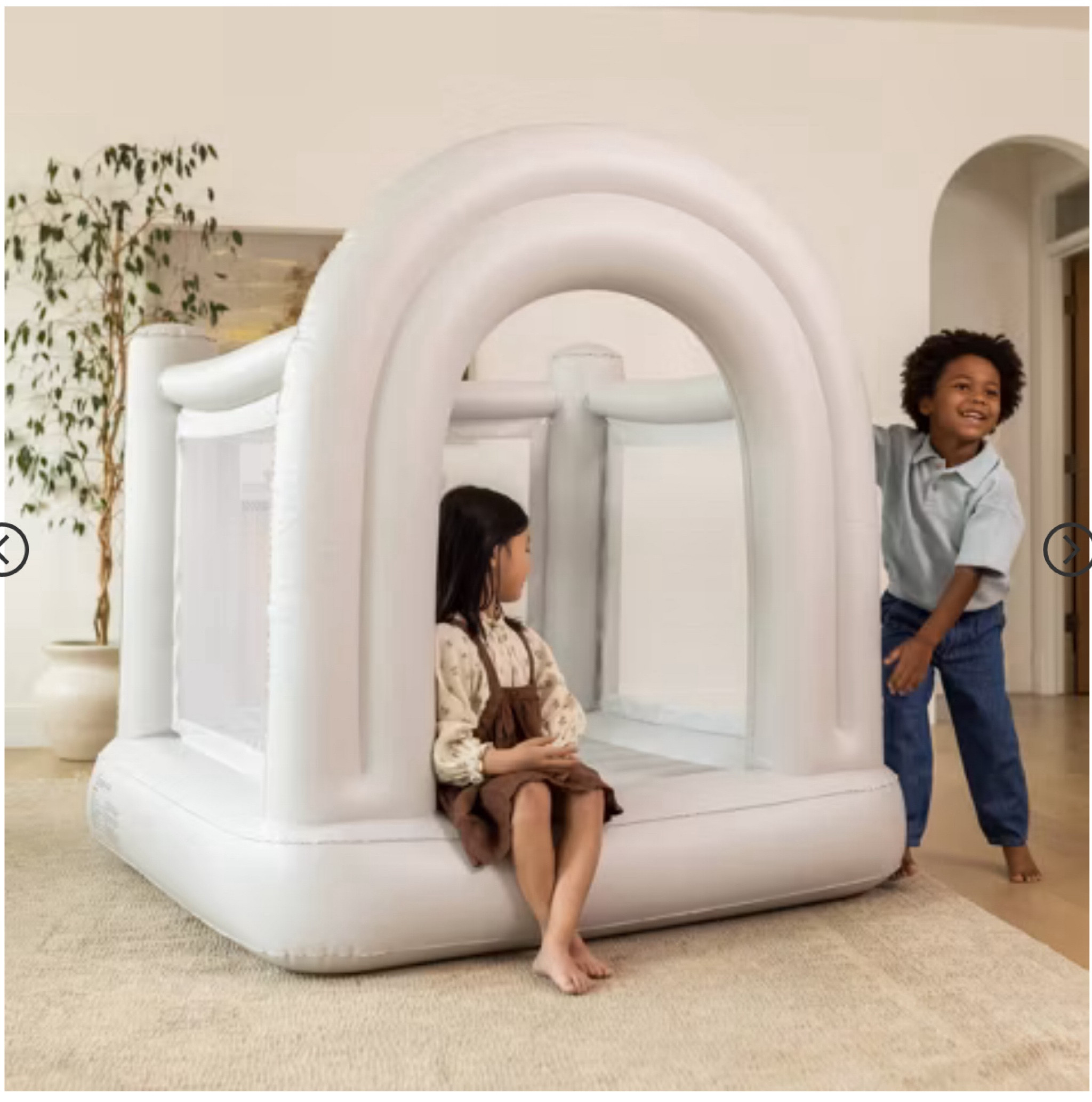 Got this small bounce house for Bella’s “big” holiday gift this year!! I think she is gonna love it on Christmas morning! 🎄 ✨ I love that it’s small enough to fit in our playroom, has net sides to keep her safe, and once you blow it up with the built in machine you don’t need to keep it on! Such a good find and it’s significantly cheaper at target than on their site! It keeps going in an out of stock so buy now and check one thing off your list!! 🎁


Toddler wishlist, toddler holiday guide, gift guide, kids gift guide, toddler playroom, toddler gifts, toddler big present, kids big present, baby present 

#LTKKids #LTKHoliday #LTKGiftGuide