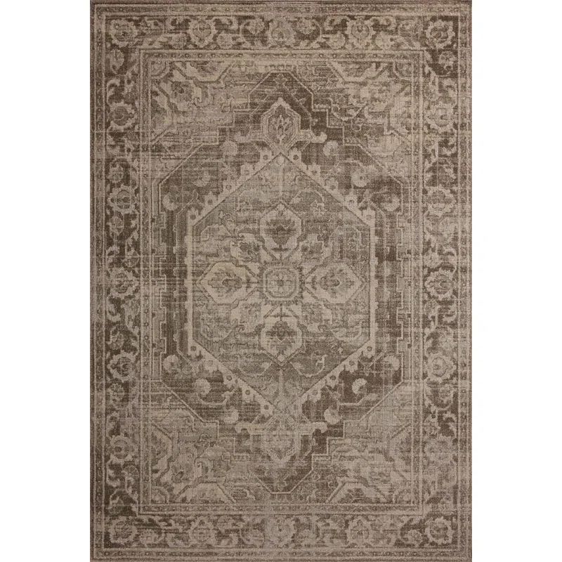 Magnolia Home by Joanna Gaines x Loloi Mona Cocoa / Stone Area Rug | Wayfair North America