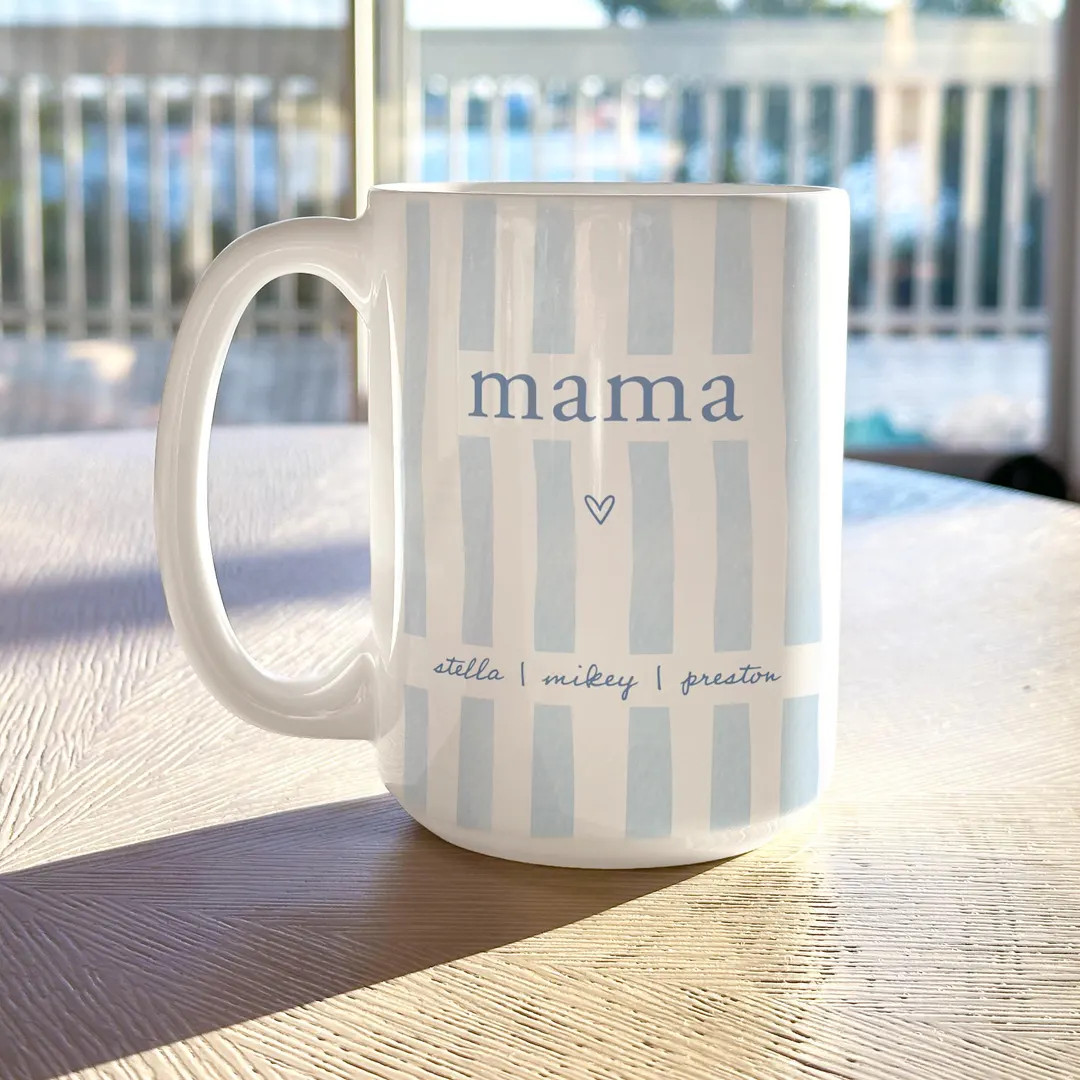 Custom Mama Name Mug, Personalized Mom Mothers day Gifts with Kids Names For Birthday Gifts For H... | Etsy (Global)