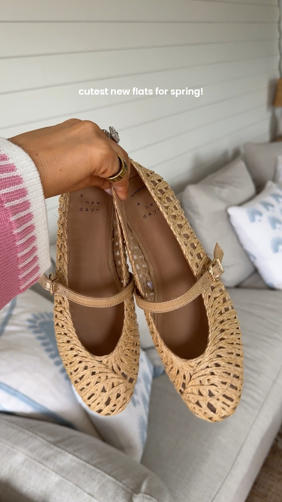 Cutest rattan flats for Spring and they’re only $40! Got my normal size and the fit is perfect. 🤍

#springfinds #targetfinds #targetfashion 

#LTKSeasonal #LTKmomlife #LTKTravel