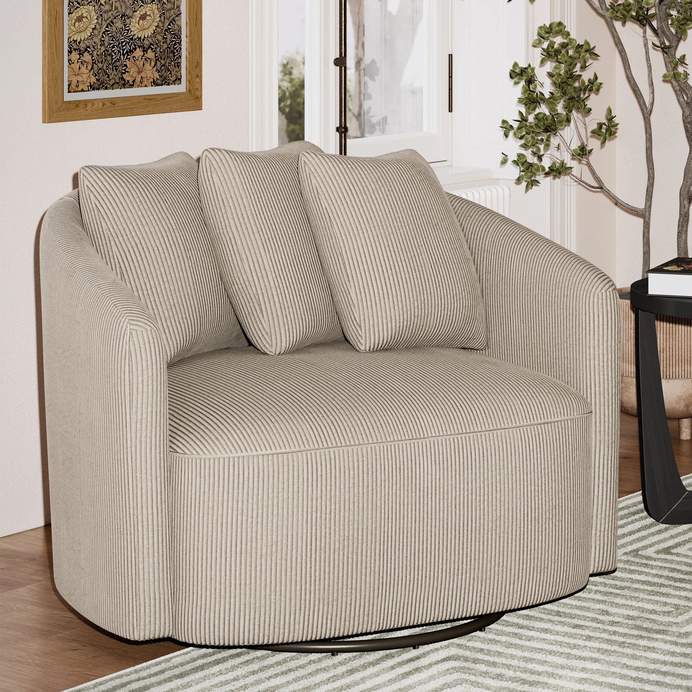 Beautiful Drew Chair by Drew Barrymore, Fawn Cord | Walmart (US)