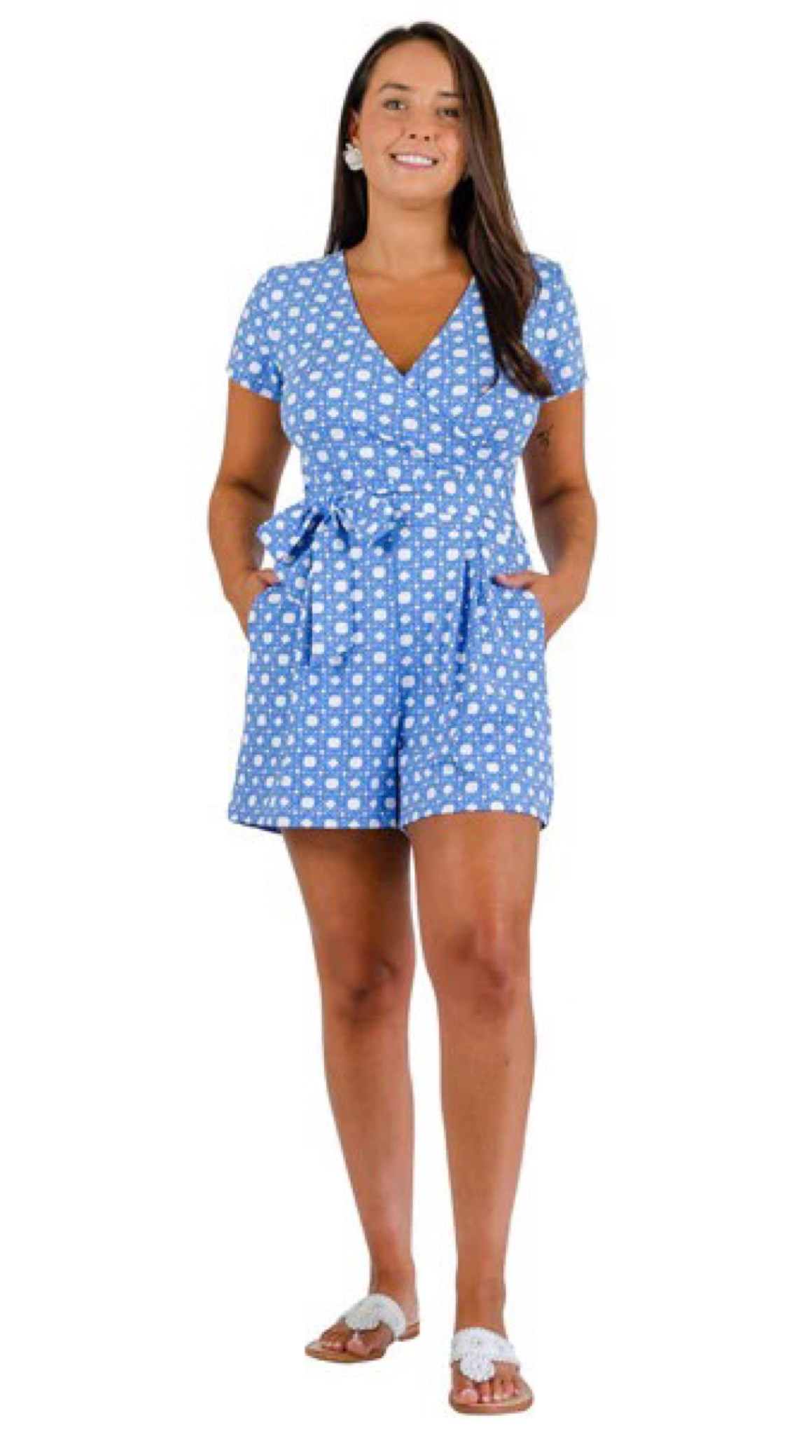 Violet Romper- Boca Grande Cane Blue

#LTKstyletip #LTKSeasonal #LTKFind