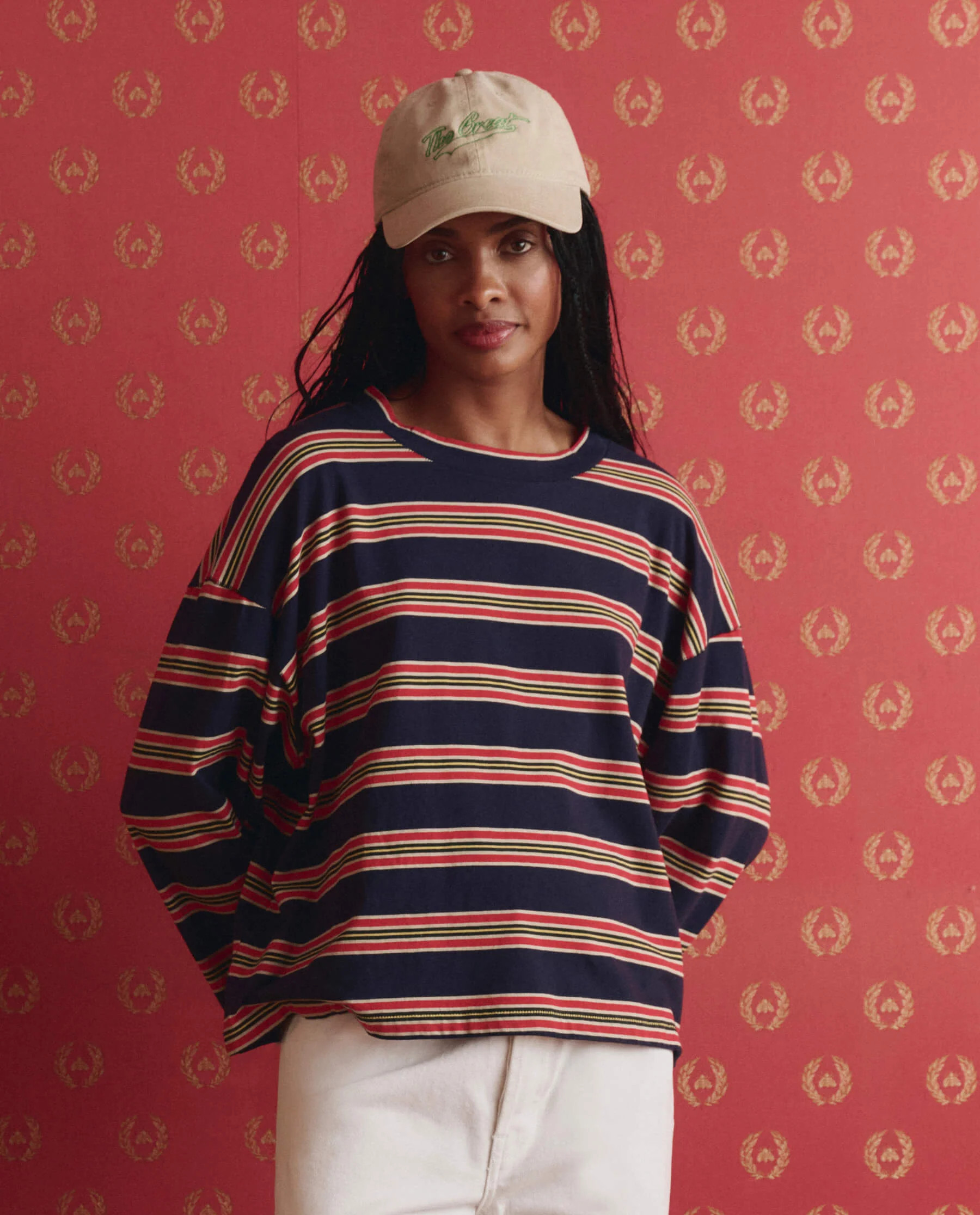 The Field Tee. -- Scout Stripe | THE GREAT.