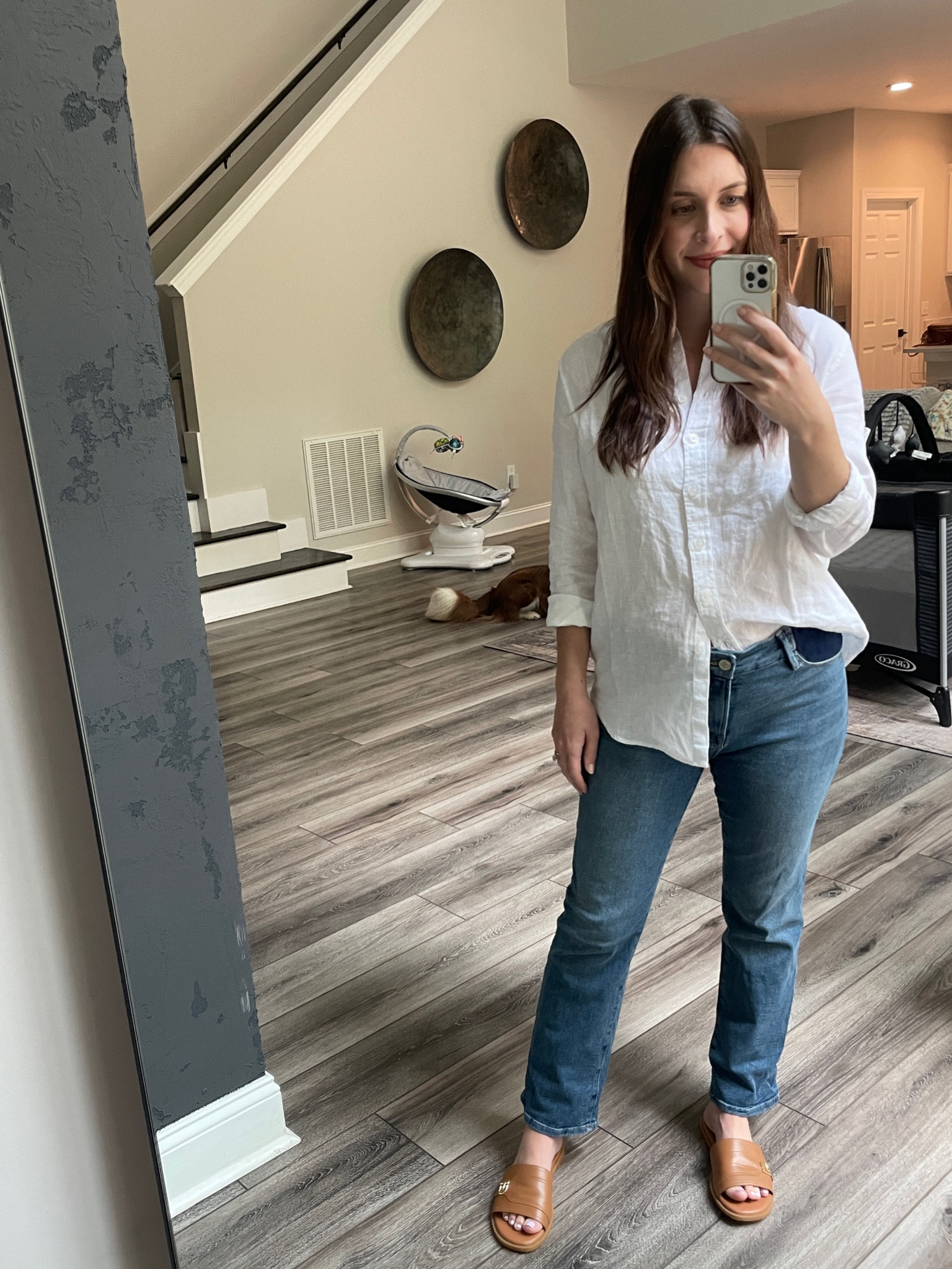 Still enjoying these maternity jeans postpartum

#LTKfindsunder100 #LTKbump #LTKbaby