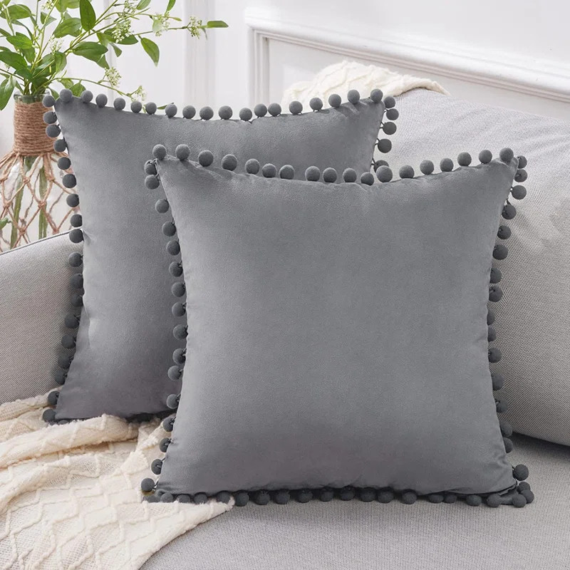 Fringed Velvet Pillow Cover | Wayfair North America