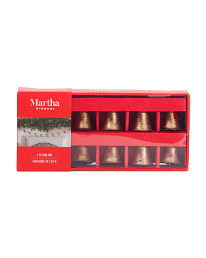 6ft Antique Finish Bells Garland With Velvet Ribbon | Pillows & Decor | Marshalls | Marshalls