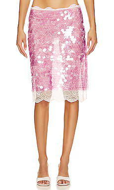 SIEDRES Helena Sequin Midi Skirt in Purple from Revolve.com | Revolve Clothing (Global)