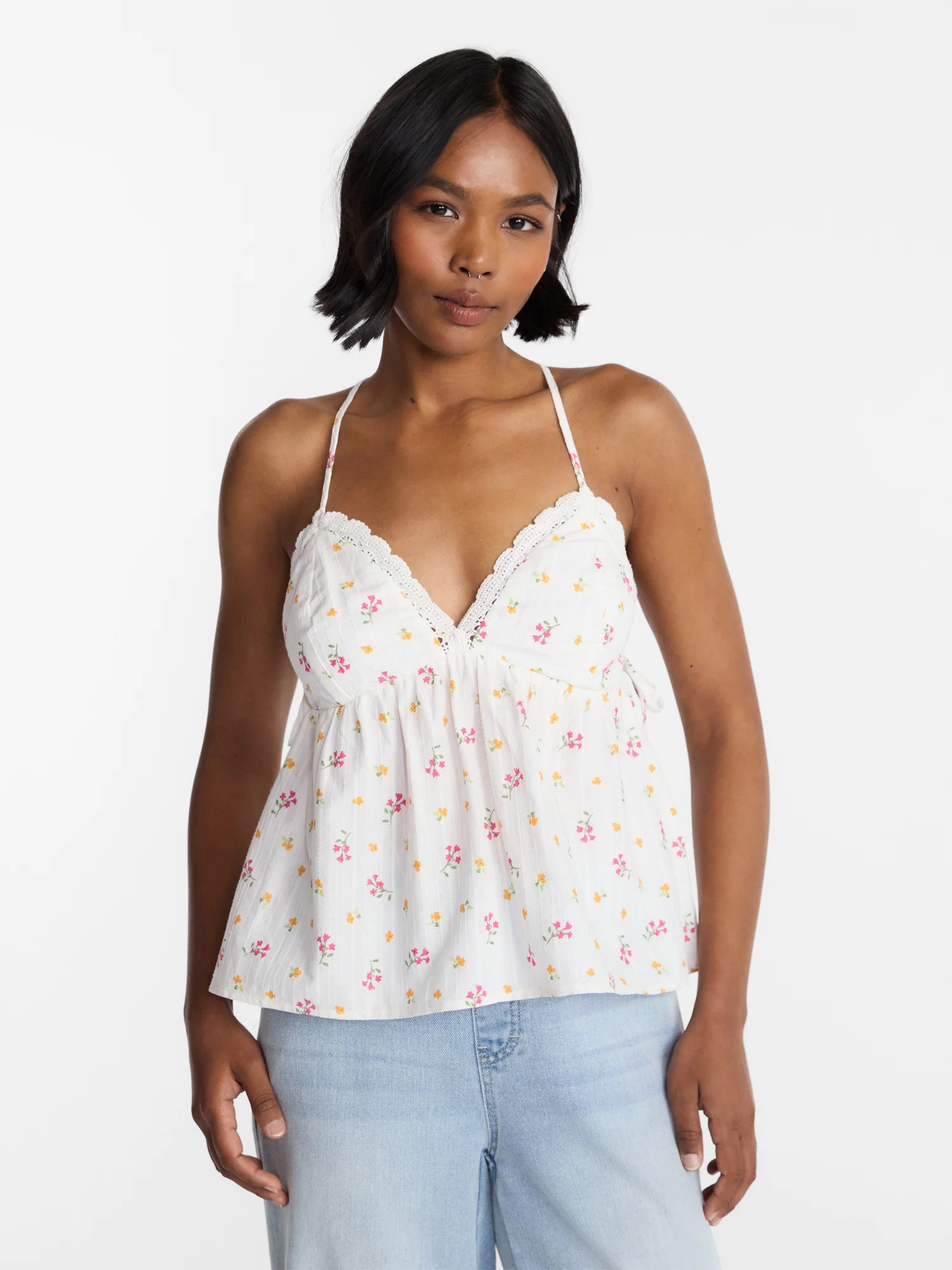 No Boundaries Triangle Cami, Women's XXS - XXL - Walmart.com | Walmart (US)