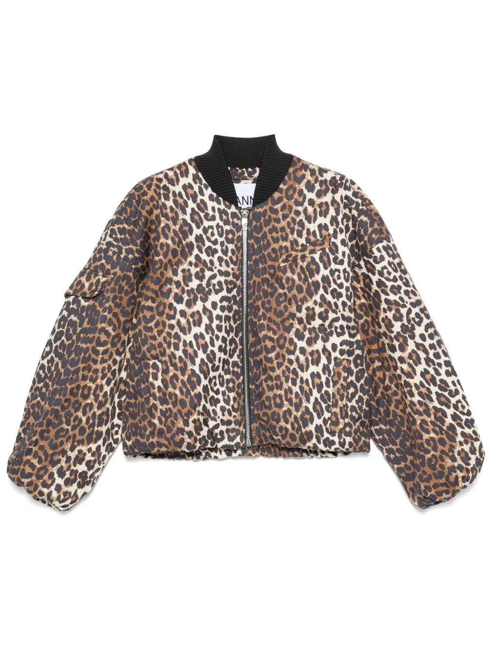 GANNI animal-print Bomber Jacket  | Brown | FARFETCH | Farfetch Global