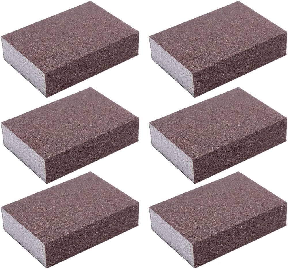 Liyafy 120# Grit Sponge Emery Cloth Sandpaper Blocks Buffing Diamond Polishing Pads Hand Sanding ... | Amazon (US)