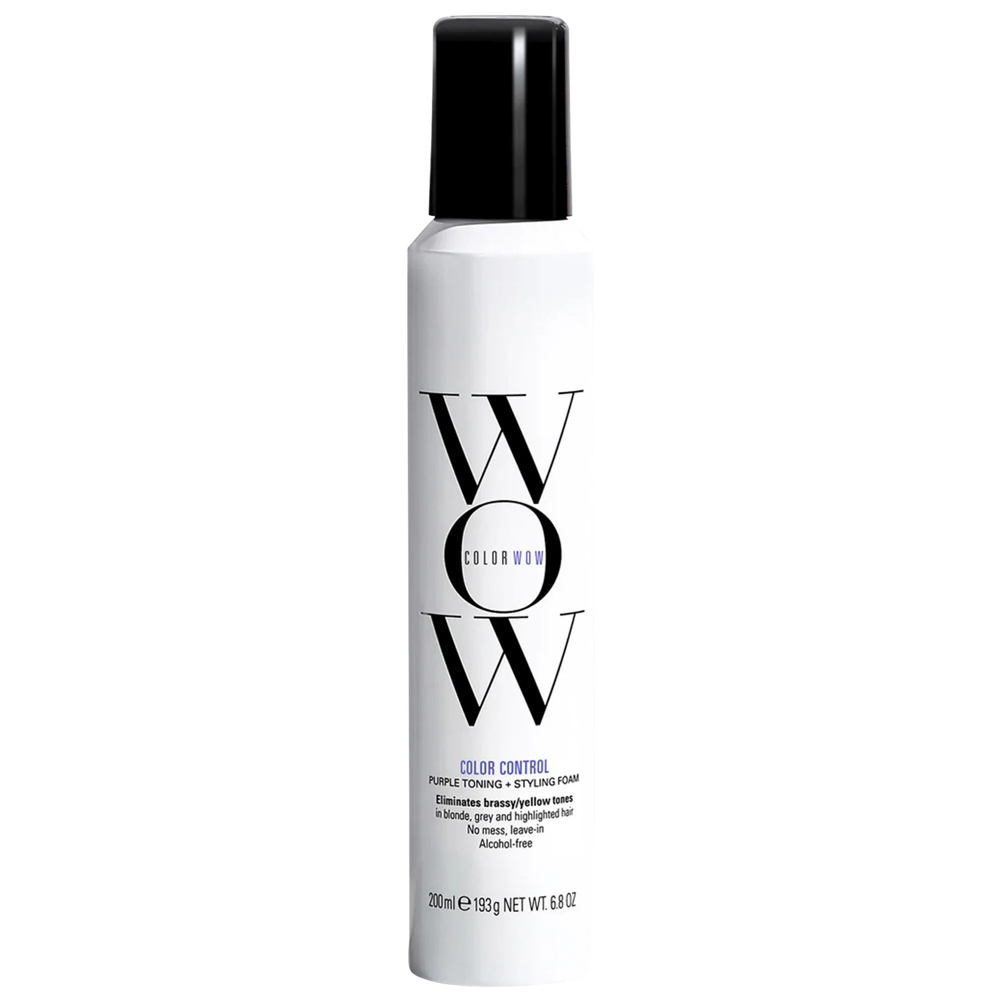 COLOR WOW Color Control Purple Toning + Styling Foam for Blonde Hair 6.8 oz/ 200 mL | Sephora (US)