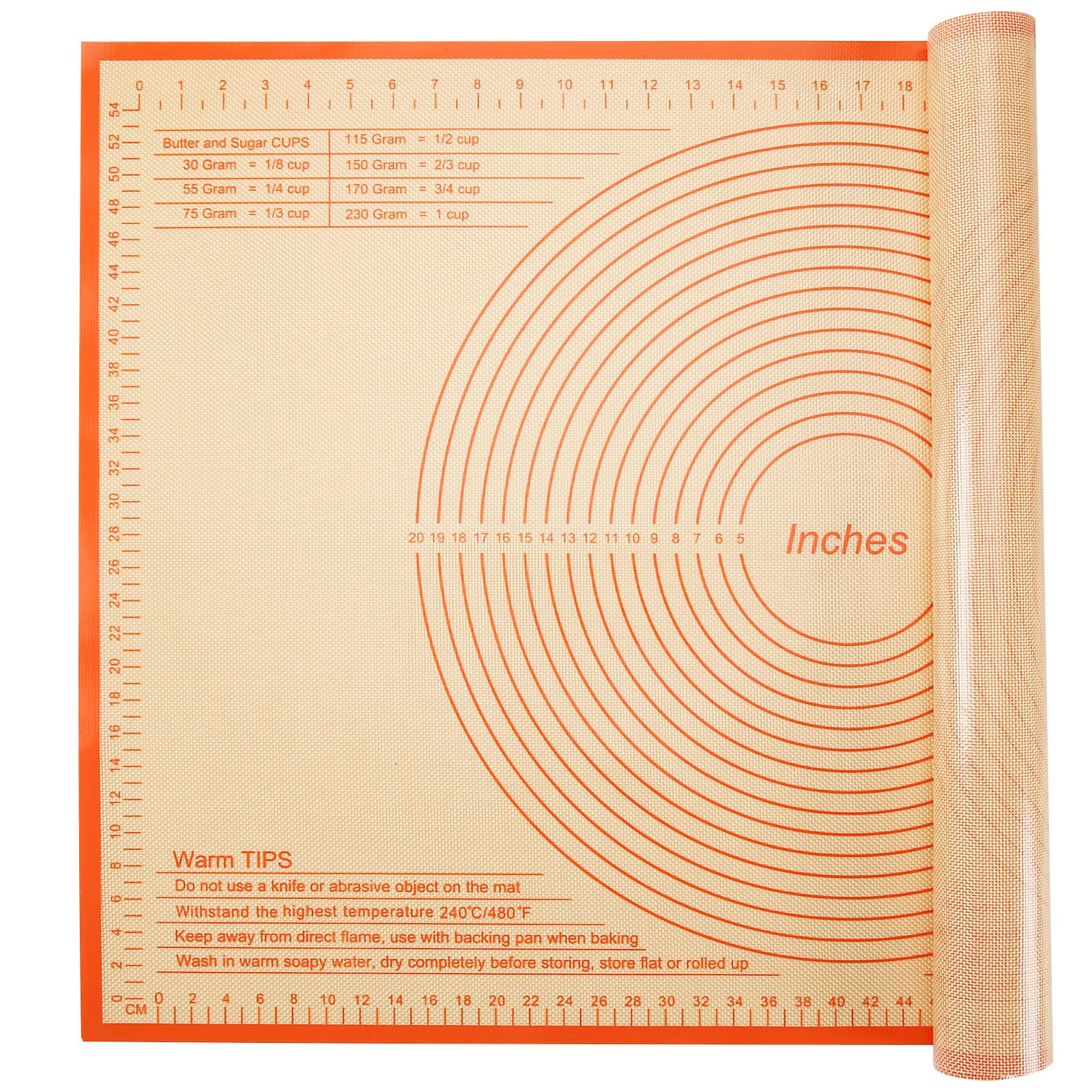 Non-slip Silicone Pastry Mat 34x26 Inch Baking Mat Perfect for Dough Mat, Counter Mat, Nonstick P... | Amazon (US)