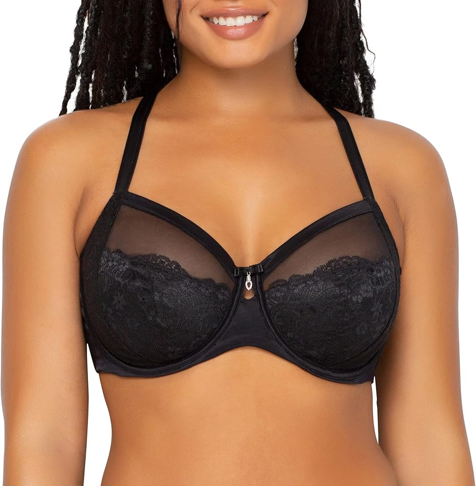 Women's Plus Size Luxe Lace Underwire Bra | Amazon (US)