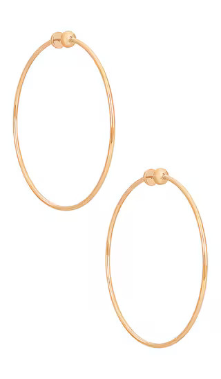 Icon Large Hoop Earrings in Gold | Revolve Clothing (Global)