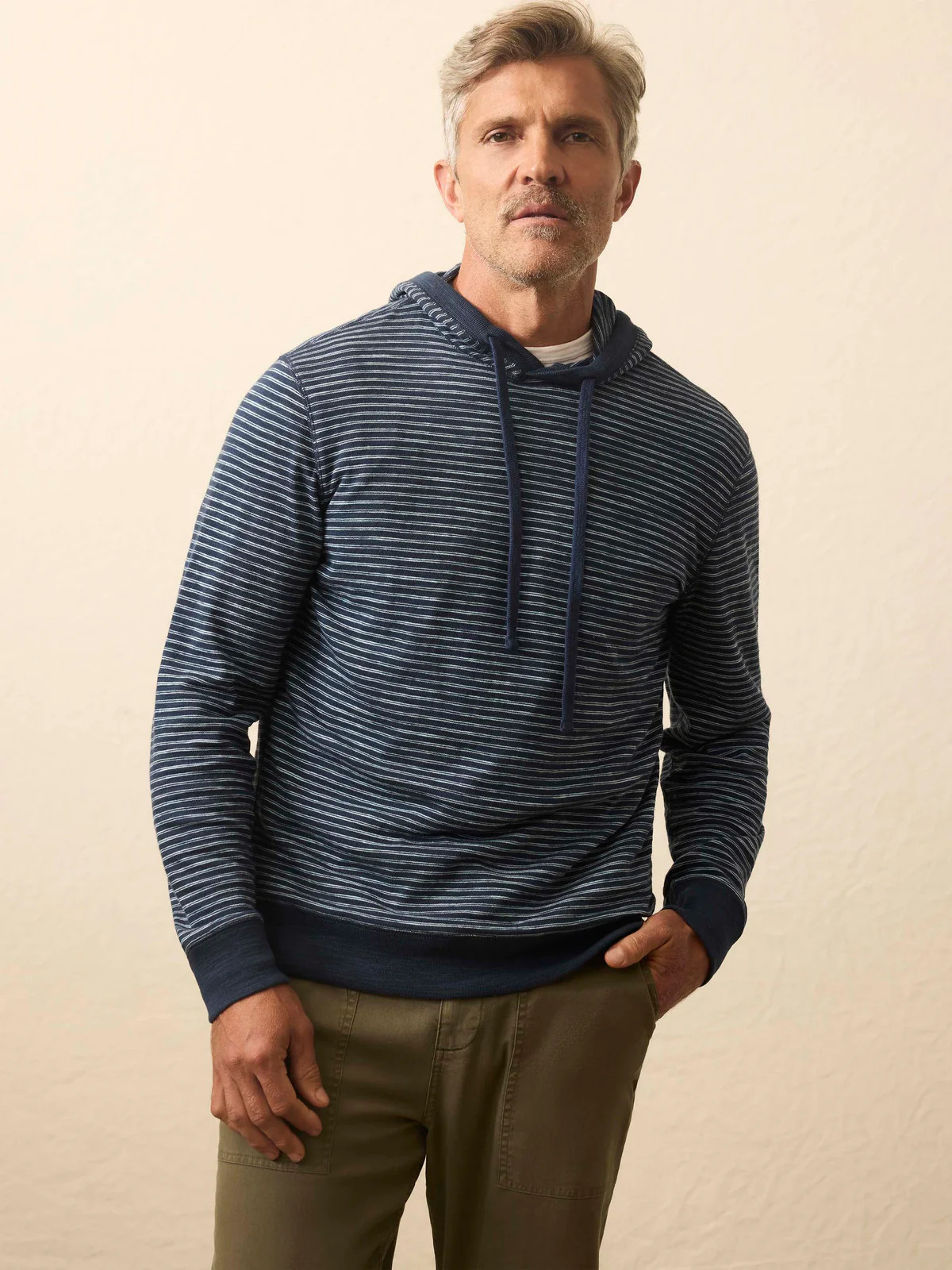 Sunwashed Midweight Organic Hoodie - Western Cedar | Faherty