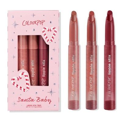 ColourPop Santa Baby Lippie Stix Lip Makeup Trio Gift Set - 0.105oz/3pc | Target