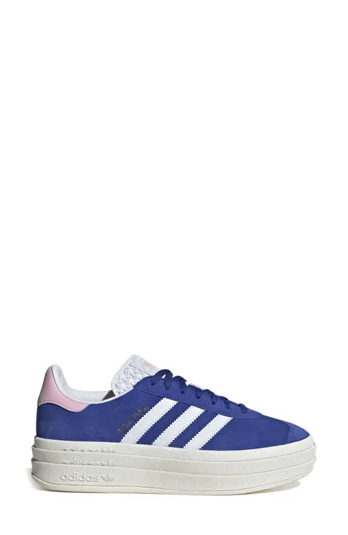 adidas Gazelle Bold Platform Sneaker in Pink/Blue/Ftwr White at Nordstrom, Size 5 | Nordstrom