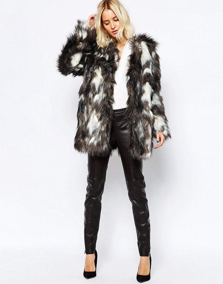 Selected Selvia Faux Fur Jacket | ASOS UK