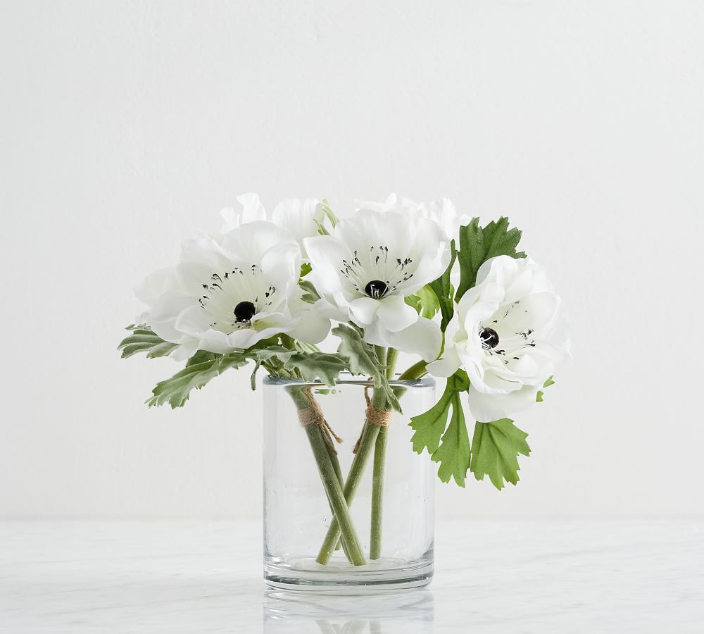 Faux Anemone Clippings Bundle | Pottery Barn (US)