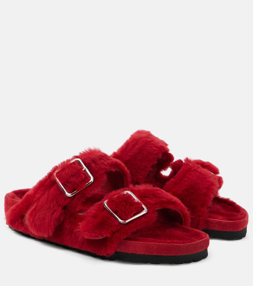 Birkenstock 1774 Arizona shearling sandals | Mytheresa (US/CA)
