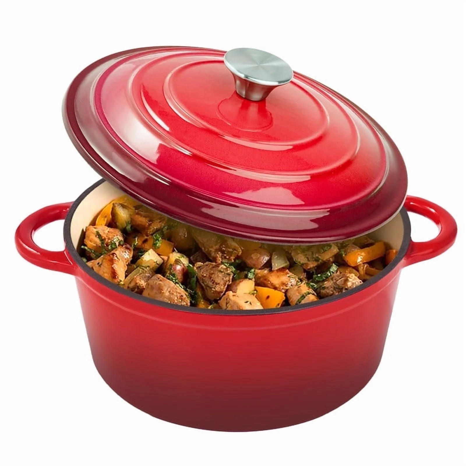Hawsaiy 6 QT Enameled Cast Iron Dutch Oven with Lid, Nonstick Cookware for Baking, Roasting, Brai... | Walmart (US)