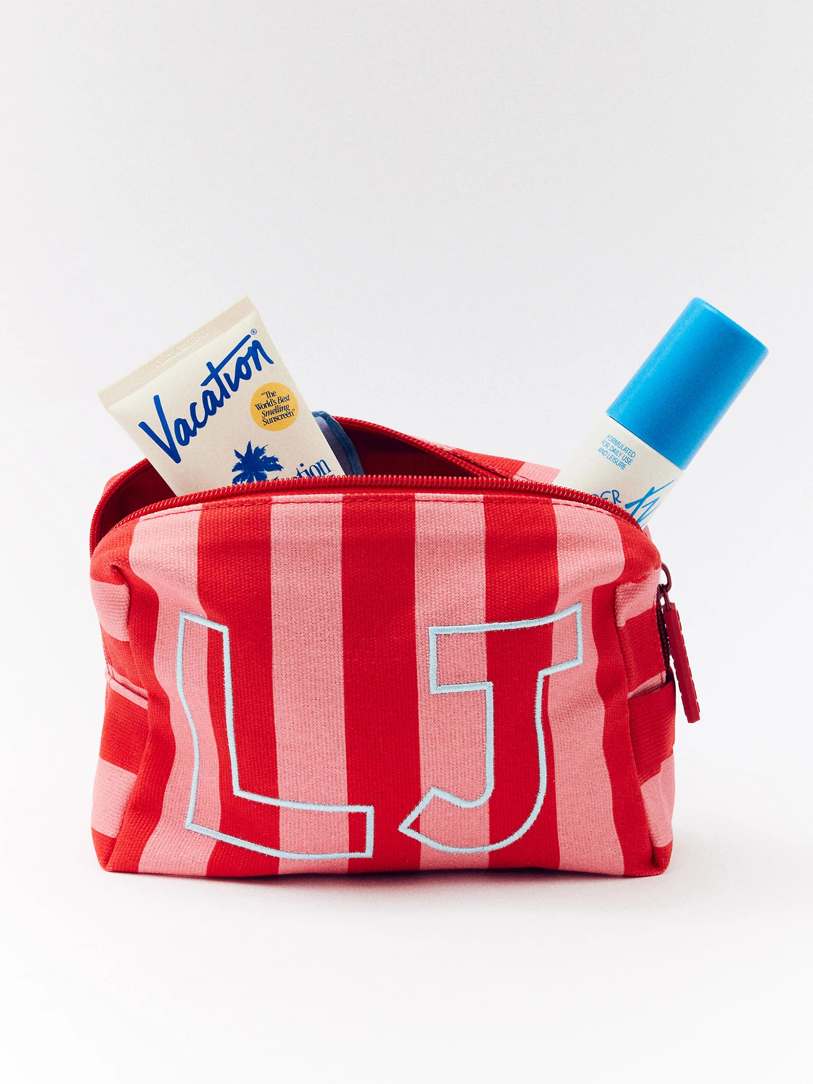 Striped Take It Away Custom Storage Pouch - Custom Cabana | BaubleBar