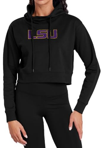 LSU Louisiana State University Distressed Primary Logo Hoodie, Black, XL | Amazon (US)