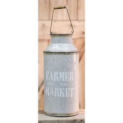 Farmers Market Iron Milk Jug Can with Handle - Primitive Country Rustic Decor | Walmart (US)