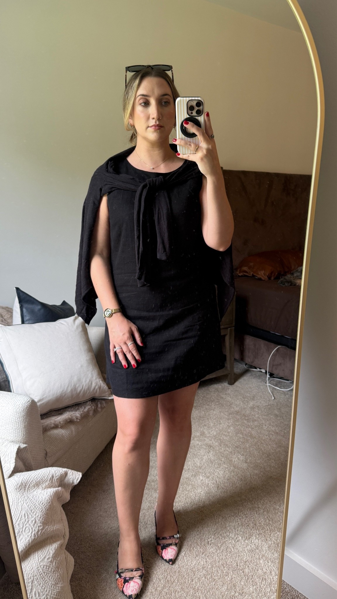 Needed a last minute funeral outfit and this @gapstyle dress was perfect! Great little black linen mini that will be a staple in my closet

#LTKootd #LTKSeasonal #LTKSaleAlert
