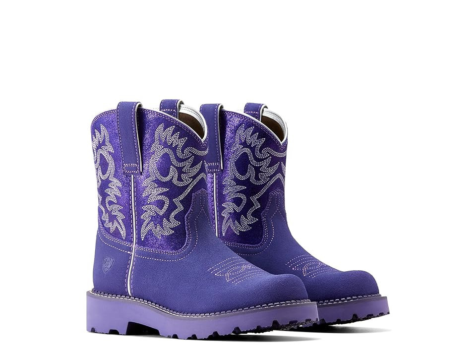 Ariat Fatbaby Western Boots Women's Shoes Violet Suede : 6 B - Medium, Leather | Zappos