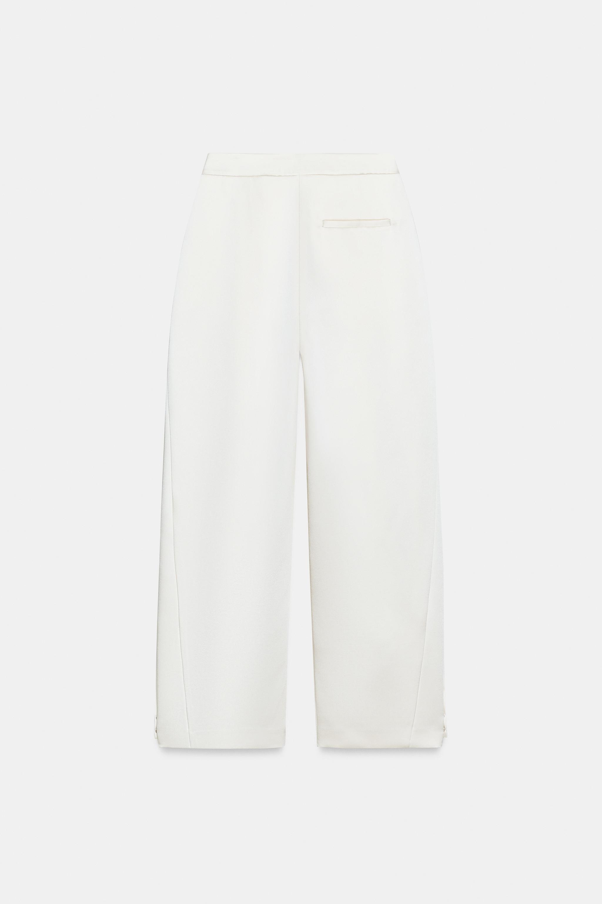 SATIN BARREL PANTS | Zara US