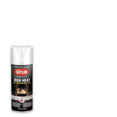 Krylon  Satin White High Heat Spray Paint (NET WT. 12-oz) | Lowe's