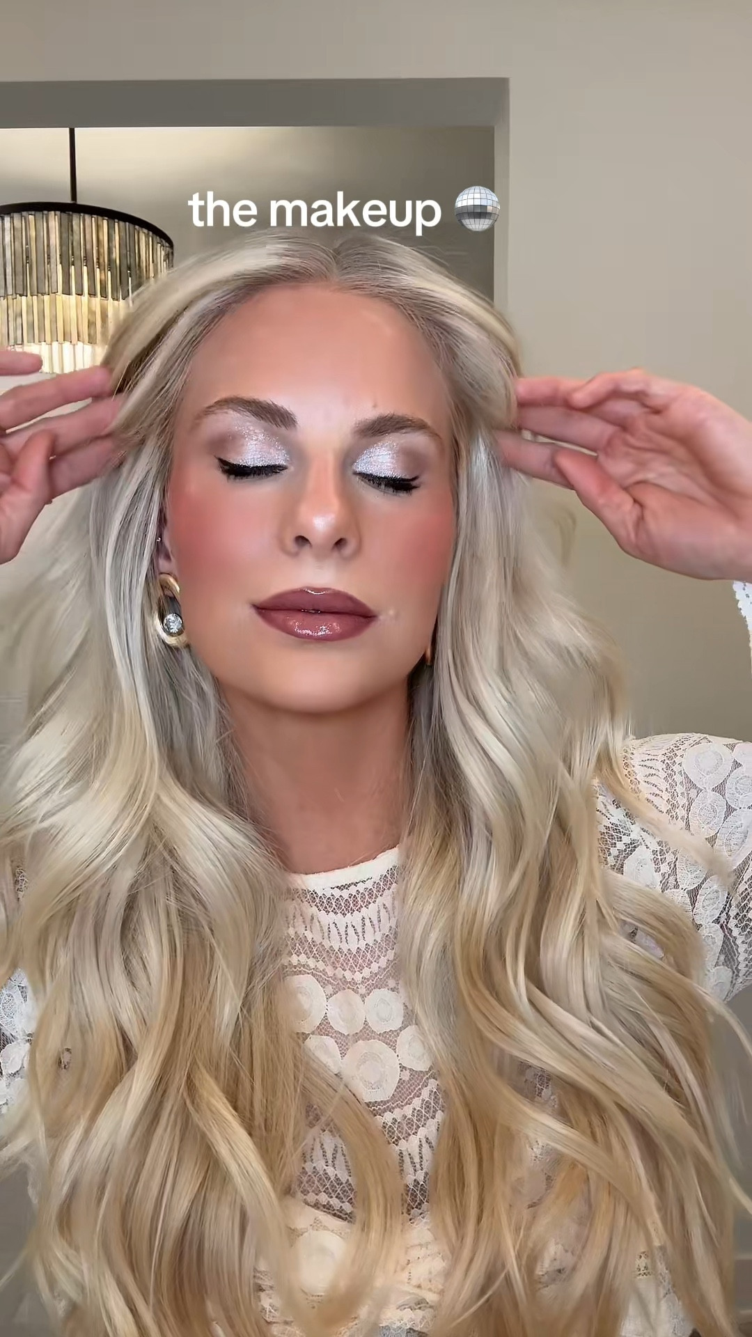 New Year’s Eve makeup ✨🤍❄️🪩
MY SHADES:
Foundation - 190 Cool
Concealer - N4
Bronzer - Medium
Loose Powder - Pound Cake
Duo Blush - She’s Flushed
Eye Primer - Original
Eyeshadow - Universal
(Base - White & Crease - Dark Brown)
Bronzer - Light-medium
Eyeliner - Black
Liquid Liner - Black
Mascara - Black
Brow Gel - Blonde
Lip Liner - Love Trap
Lipstick - Runway Royalty (linked similar)
Lipgloss - Honeysuckle
Glitter Shadow - Cosmic

Linking similar top, jacket & earrings
#kathleenpost #makeup #glam


Comment SHOP below to receive a DM with the link to this post on my LTK ⬇ https://liketk.it/5ESg9 #ltkgrwm #ltkbeauty #ltkholiday

#LTKgrwm #LTKHoliday #LTKBeauty