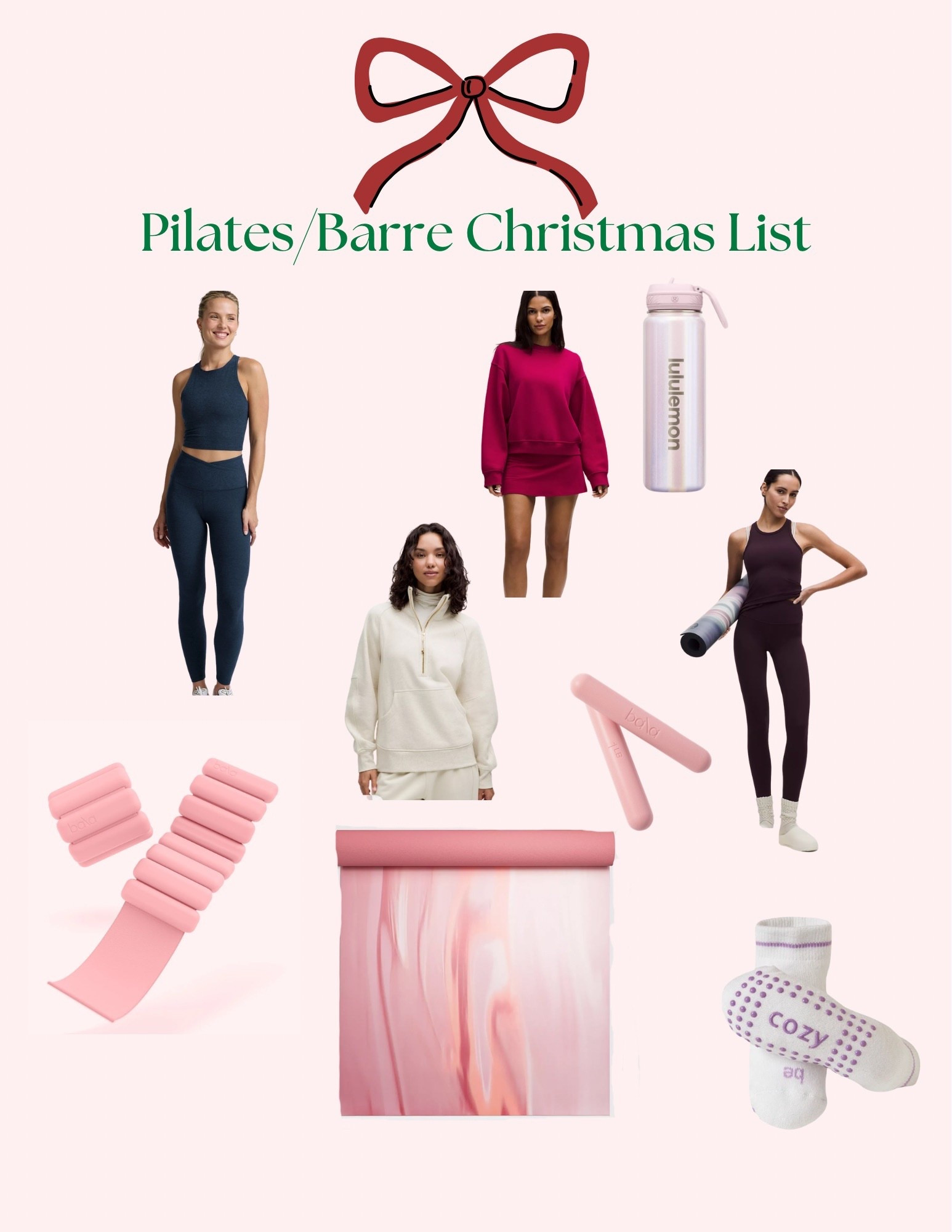 The perfect Christmas wish list for the barre/pilates girlie in your life! #christmas #giftguide 

#LTKGiftGuide #LTKHoliday #LTKfitnessgoals