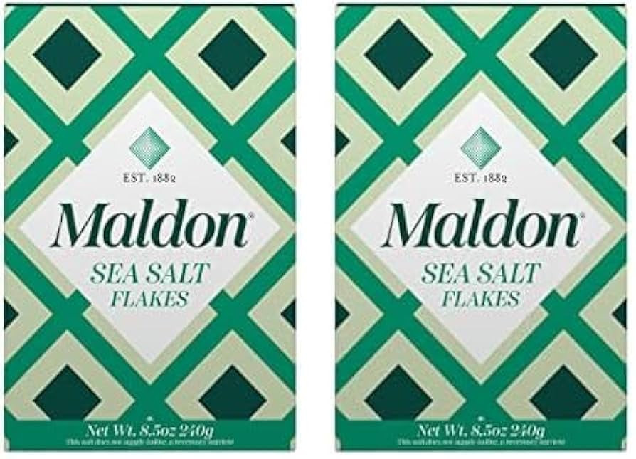 Maldon Salt, Sea Salt Flakes, 8.5 oz (240 g), Kosher, Natural, Handcrafted, Gourmet, Pyramid Crys... | Amazon (US)