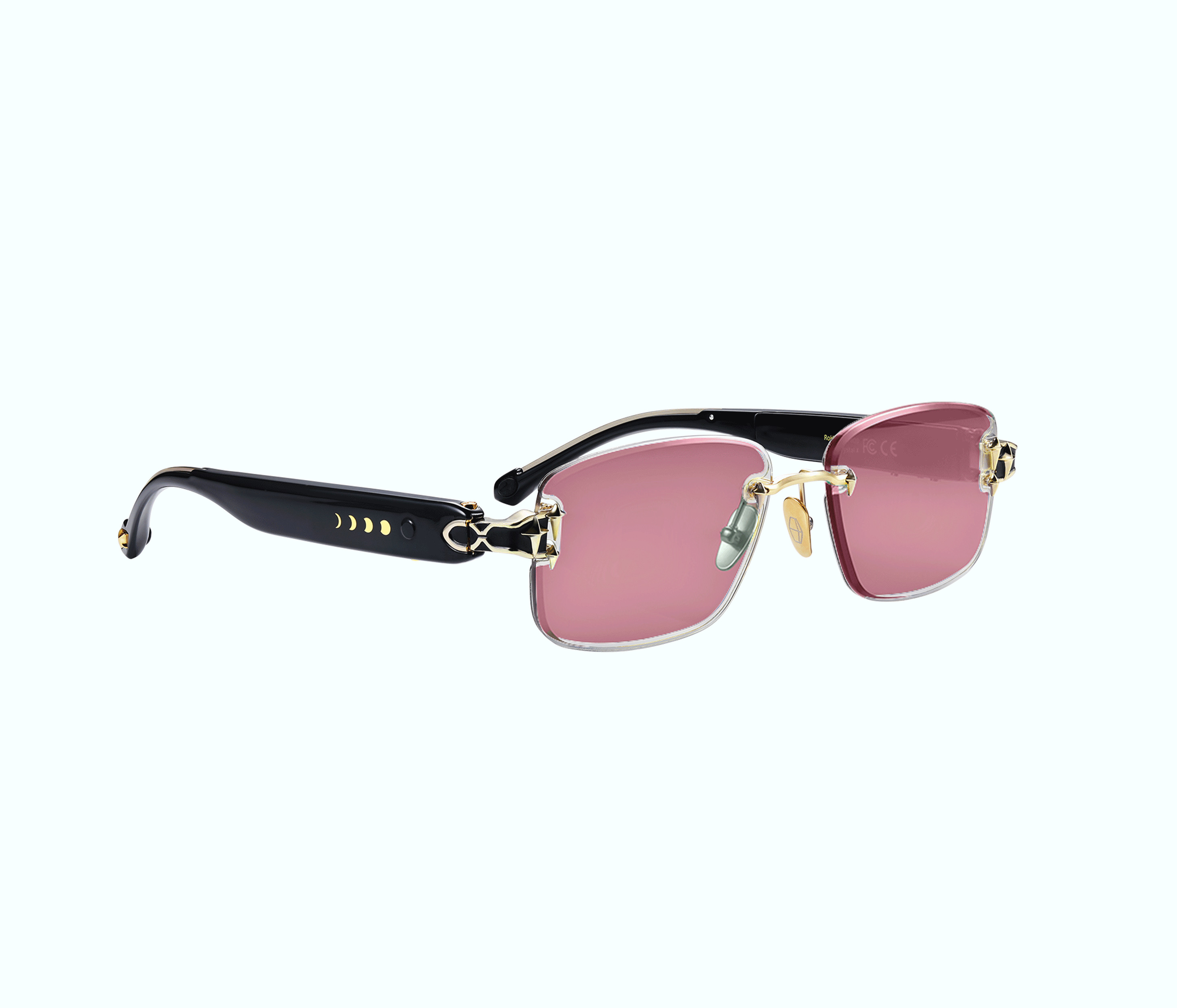 Aura Calm Black Gold Instant Color Changing Sunglasses | Chamelo