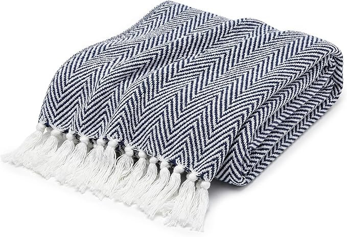 Amazon.com: Americanflat 50x60 Throw Blanket - Soft and Breathable Cotton Throw Blanket for Couch... | Amazon (US)