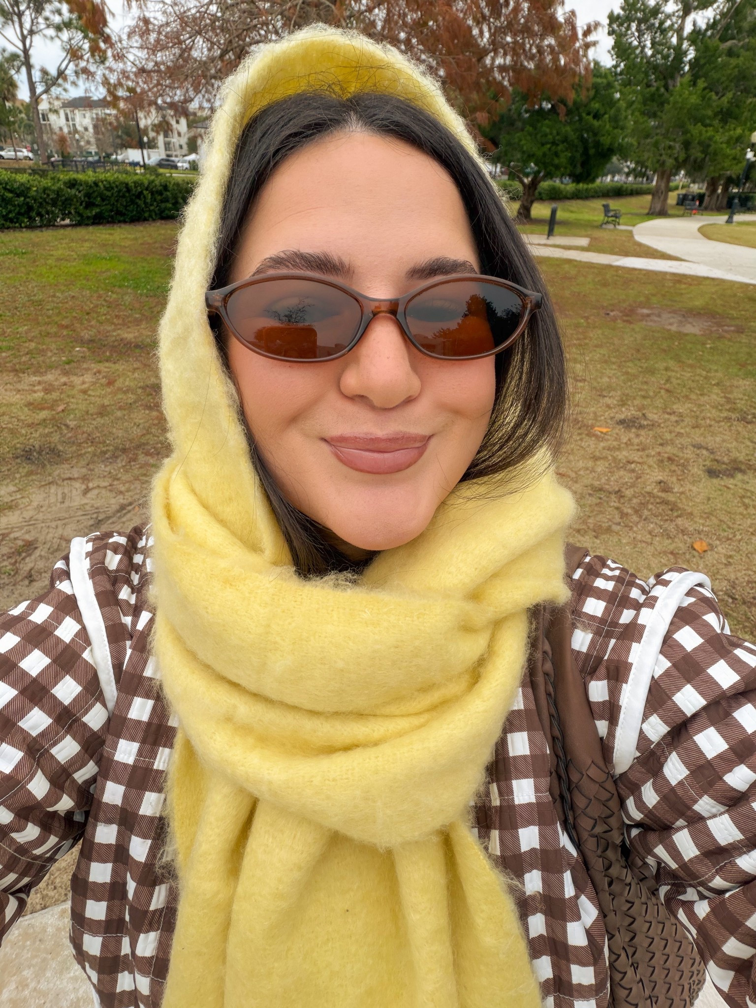 my fave scarf, currently 60% off!! 🧸💛 // winter outfits, winter accessories, winter fashion 

#LTKootd