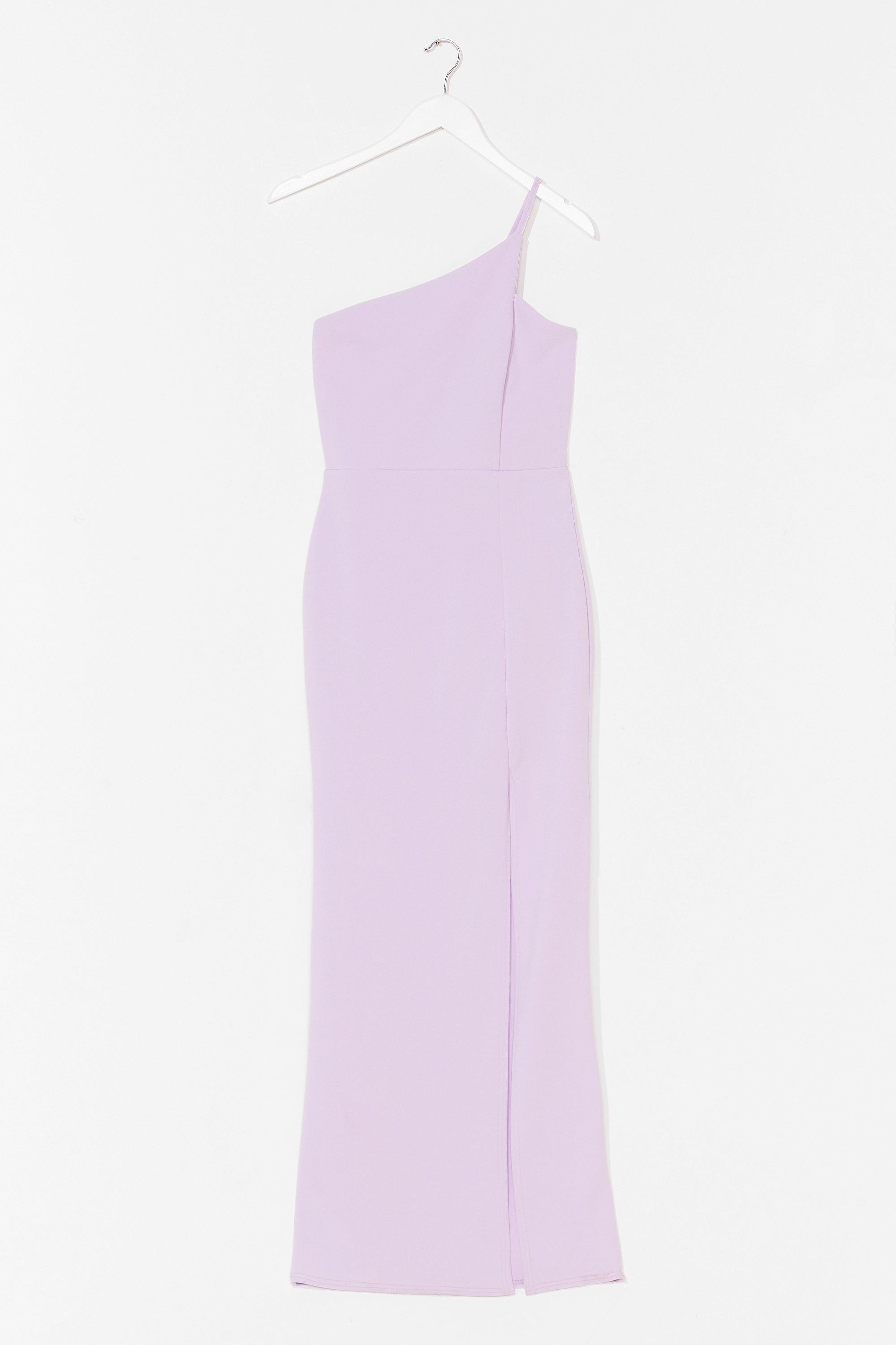 Womens Draw the Neckline Asymmetric Maxi Dress - Lilac | NastyGal (US & CA)
