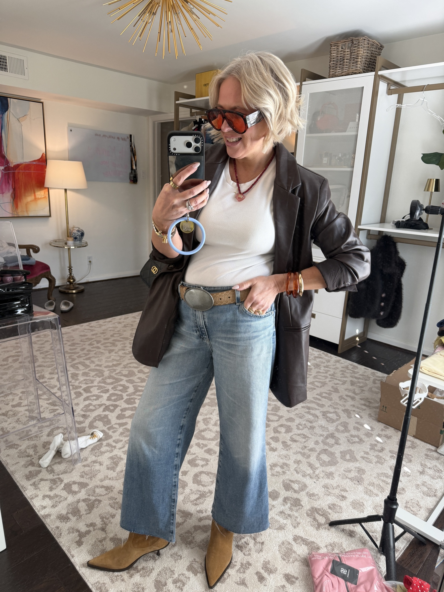 Obsessed with my look for church! 

Wearing a M in the jacket and t-shirt
Wearing a size 28 in jeans

women’s fashion, fall fashion, winter fashion, outfit inspo, everyday style, trendy outfits, holiday outfit ideas

#LTKootd #LTKgrwm #LTKdayinmylife