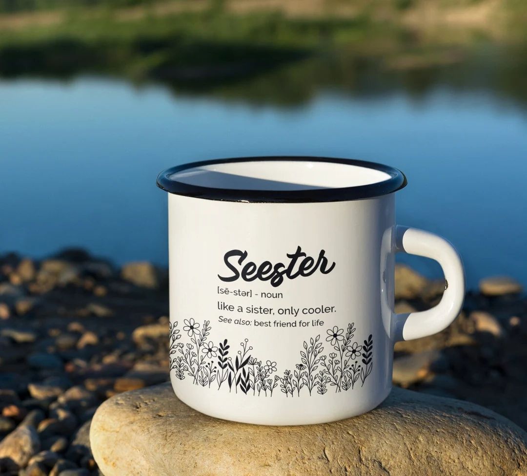 Sister Mug Seester Noun Best Sister Camp Mug Gift Funny Saying - Etsy | Etsy (US)