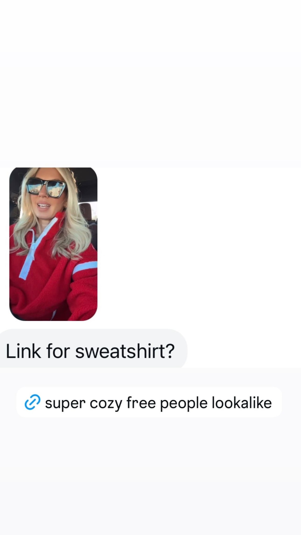 Free People fleece lookalike 
Tons of colors 

#LTKFindsUnder50 #LTKSaleAlert #LTKootd