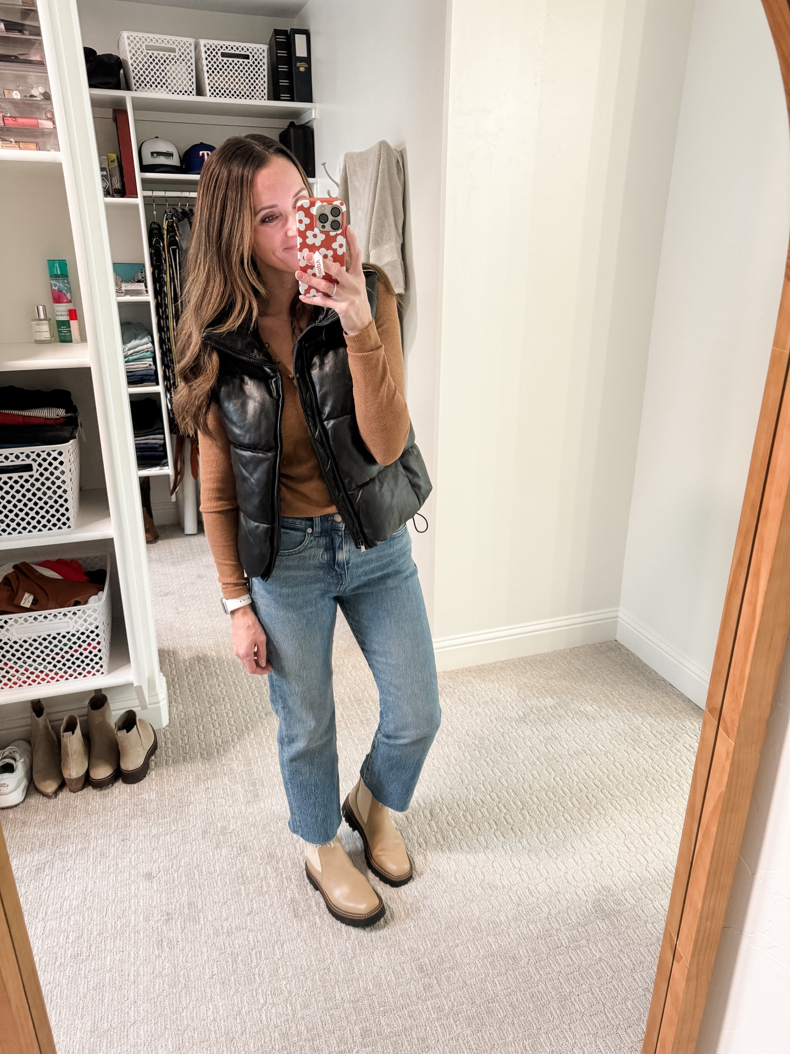 This faux leather vest elevates every look!! 🖤#LTKstyletip #LTKshoecrush

#LTKGiftGuide